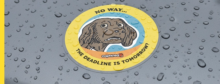 Laminowane naklejki winylowe  