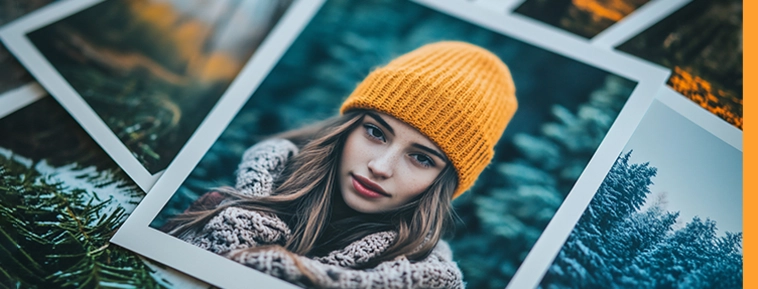 Kwadratowe odbitki zdjęć